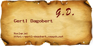 Gertl Dagobert névjegykártya